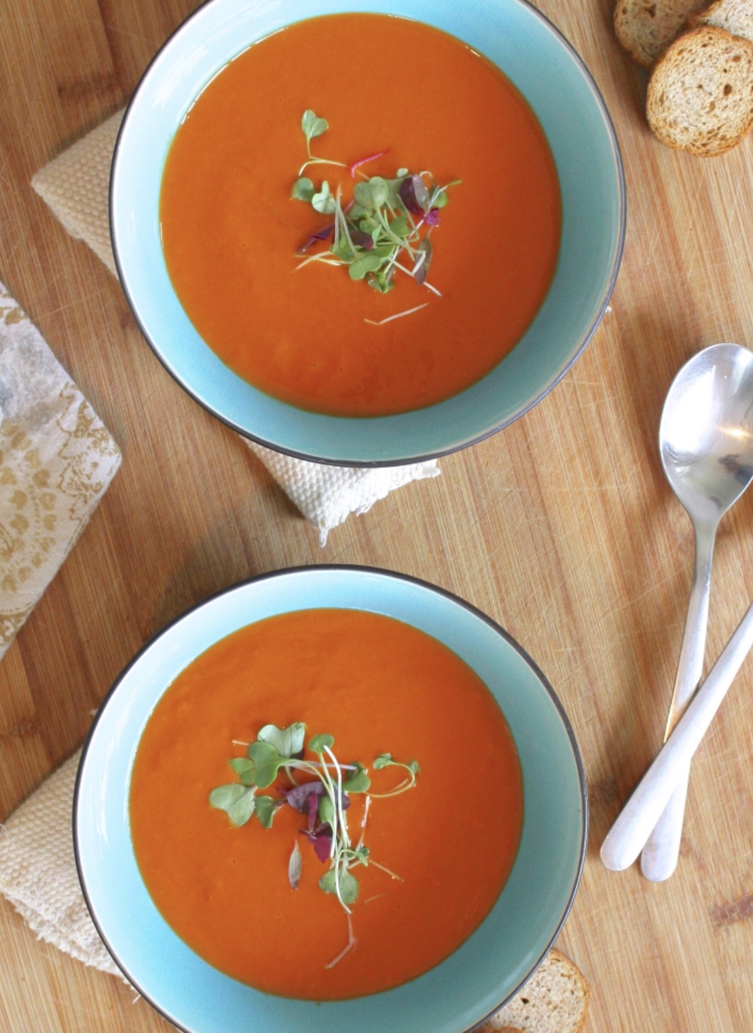 Homemade Cream of Tomato w/ Fresh Tomatoes