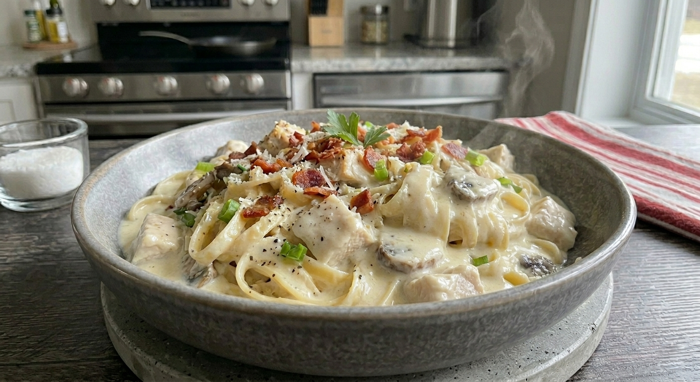 Creamy Chicken Fettuccine Alfredo