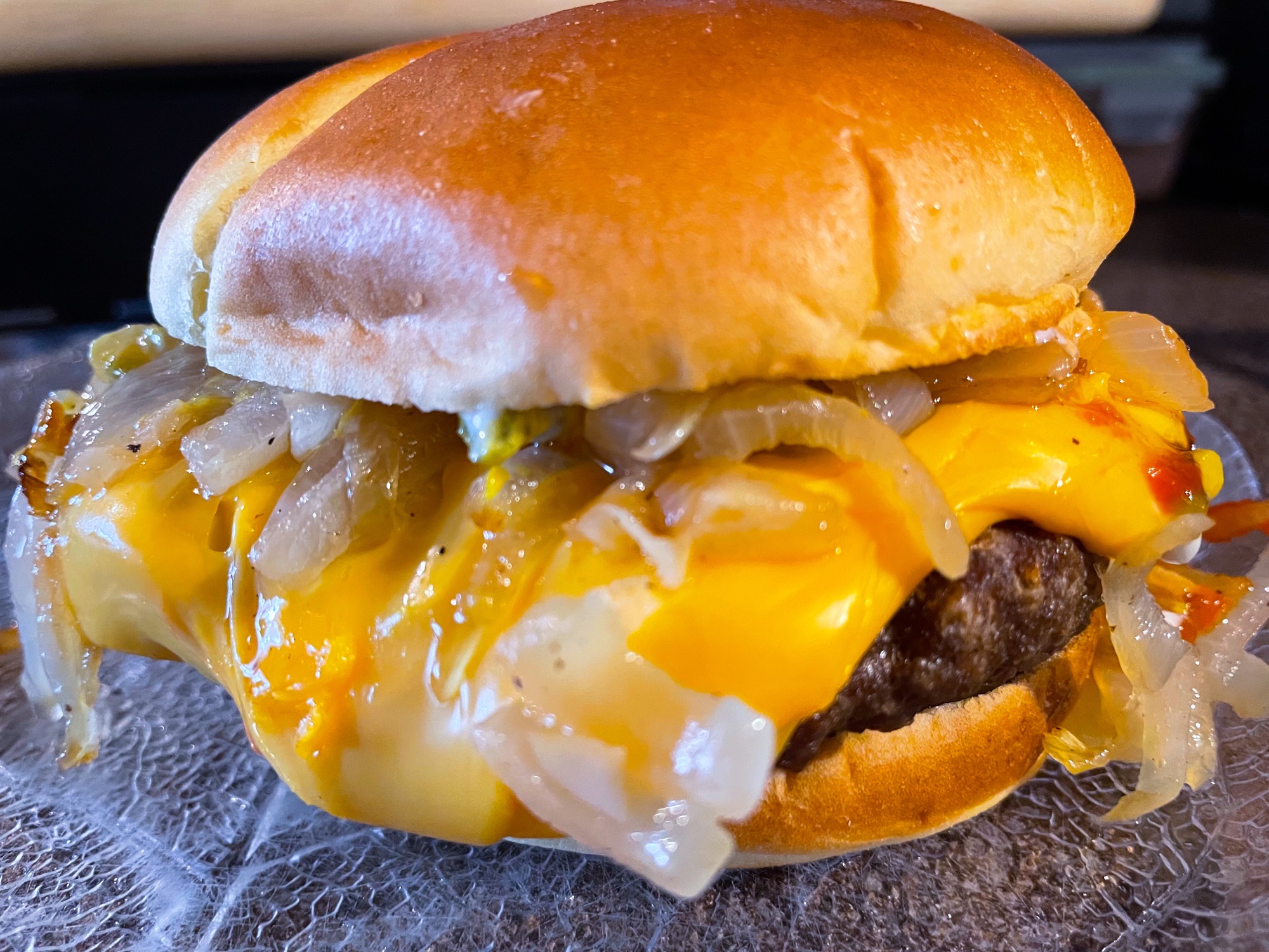 The Ultimate Smashed Fried Onion Burger